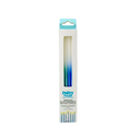 Velas en Degradado Azul 12pz