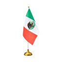Bandera Mexico con Asta 14x12cm