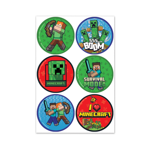 [P01.130/874] Distintivo Minecraft C/24