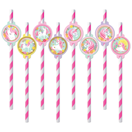 [P01.6093/707] Popote Unicornio 6pz