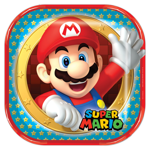 [P01.432/733] Plato 9 Lic Super Mario Bros 6pz