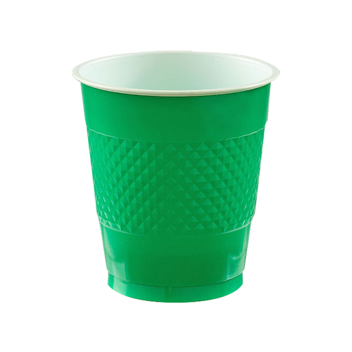 [P02.8885/15] Vaso Plastico 12oz Verde Bandera C/20
