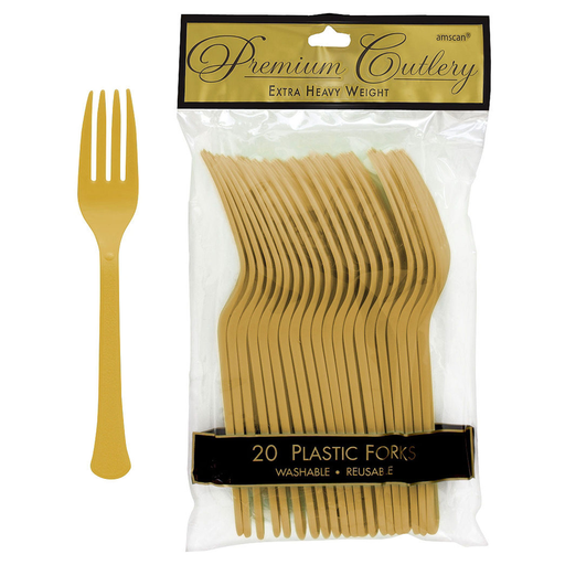 [P02.8893/19] Tenedores Oro C/20