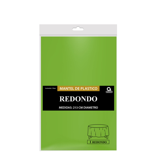 [P02.8870/16] Mantel Redondo Verde Kiwi