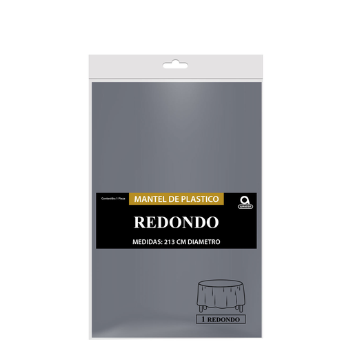 [P02.8870/18] Mantel Redondo Plata