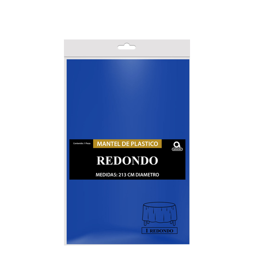 [P02.8870/13] Mantel Redondo Azul Rey