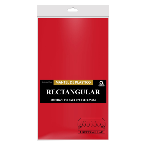 [P02.8869/6] Mantel Rectangular Rojo
