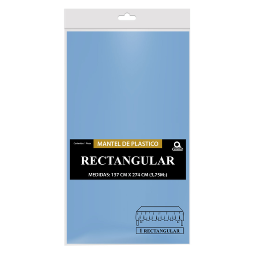 [P02.8869/12] Mantel Rectangular Azul Pastel