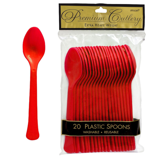 [P02.8892/6] Cucharas Rojo C/20