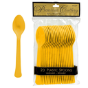 Cucharas Amarillo Brillante C/20