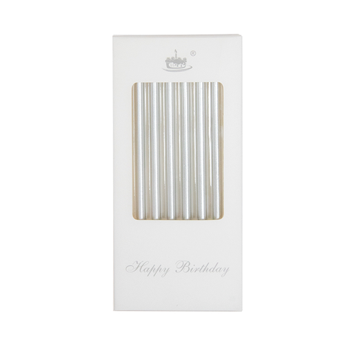[P08.626030] Velas Metalicas Plata